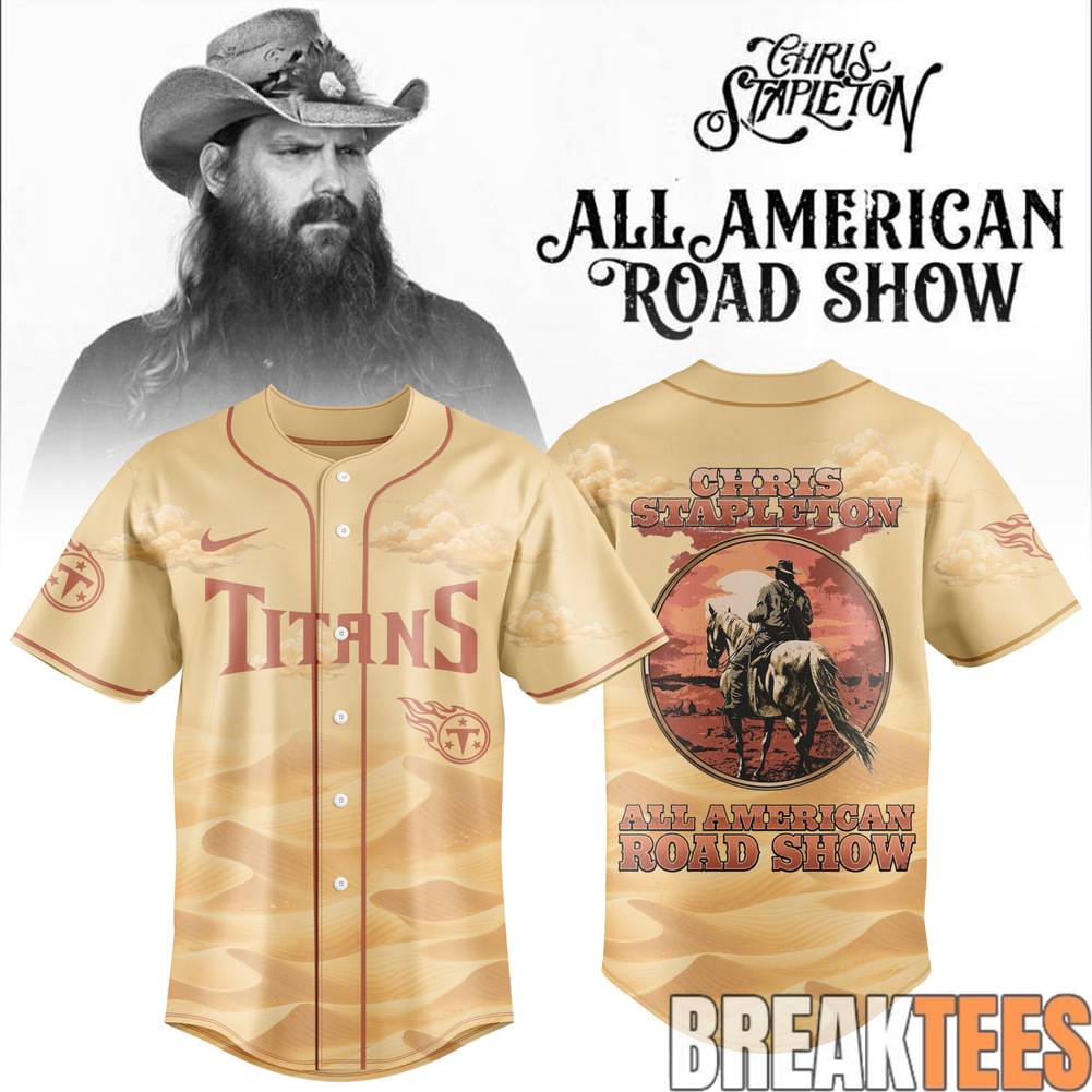 Tennessee Titans x Chris Stapleton All-American Road Show Baseball Jersey
