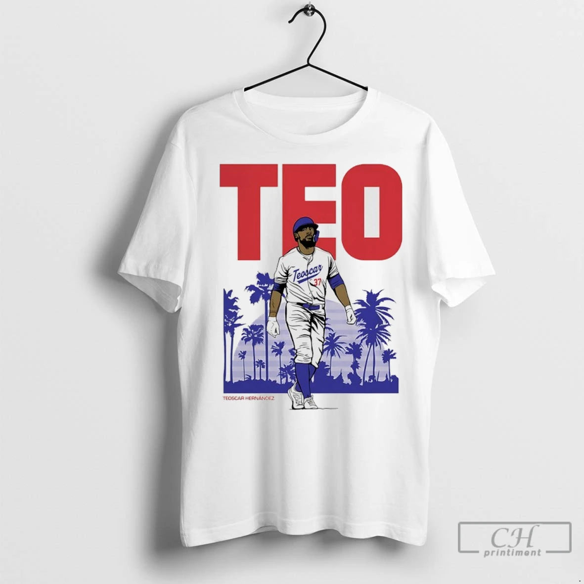 Teo Teoscar Hernandez Los Angeles Dodgers October Baseball T Shirts