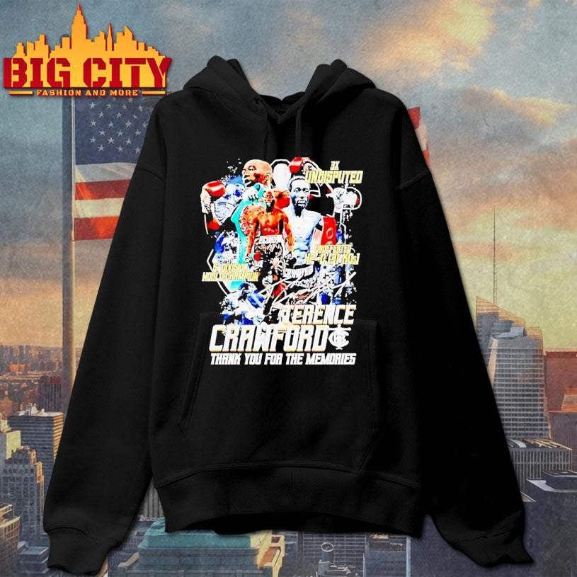 Terence Crawford 3x Undisputed Undeferted 42 0 5 World Champs Thank You For The Memories Shirt