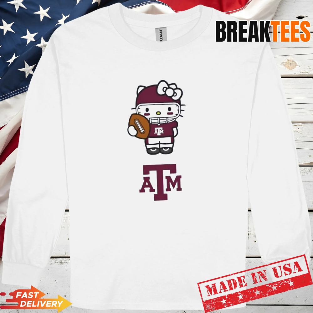 Texas A&M Aggies Football x Hello Kitty Anime T-Shirt
