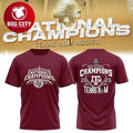Texas A&amp;M Aggies NCAA Volleyball National Champions Two Sided Shirt