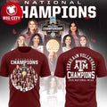 Texas A&amp;M Aggies Volleyball 2025 National Champions Two Sided Shirt