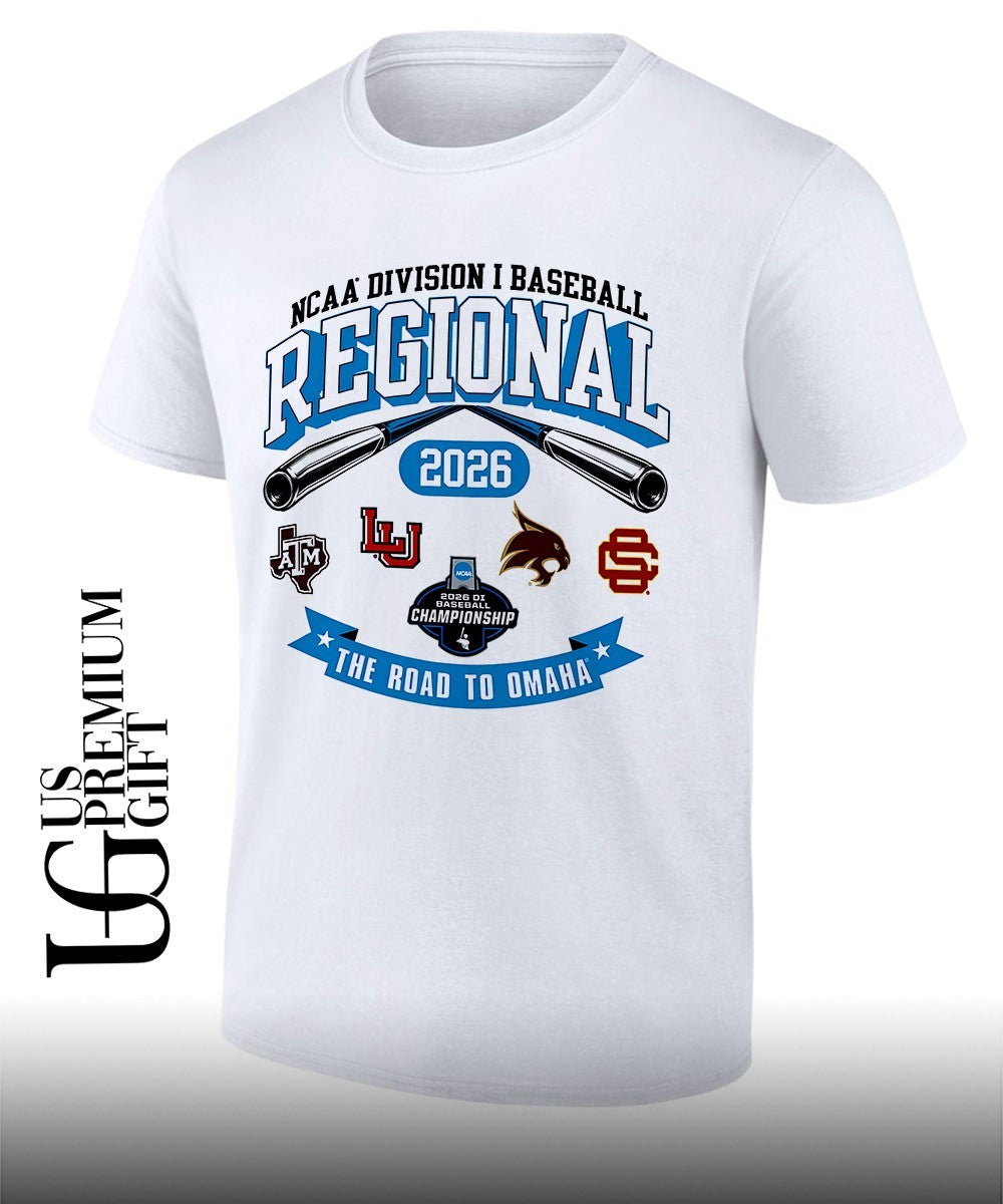 Texas A&M Lamar Texas State Sam Houston State NCAA Division I Baseball Regional 2026 shirt