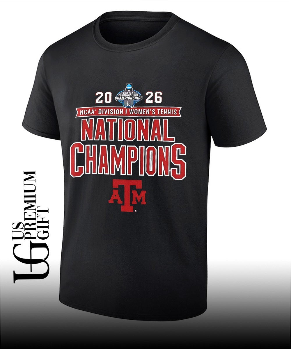 Texas A&M NCAA Division I Women’s Tennis National Champions Championships 2026 shirt