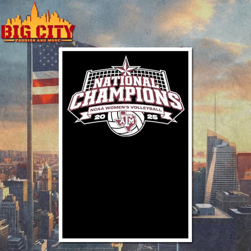 Texas A&amp;M Volleyball 2025 National Champions Logo shirt