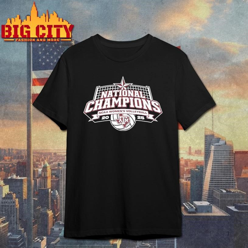 Texas A&amp;M Volleyball 2025 National Champions Logo shirt