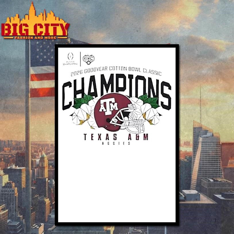 Texas Am Aggies Football 2026 Cotton Bowl Champions Shirt