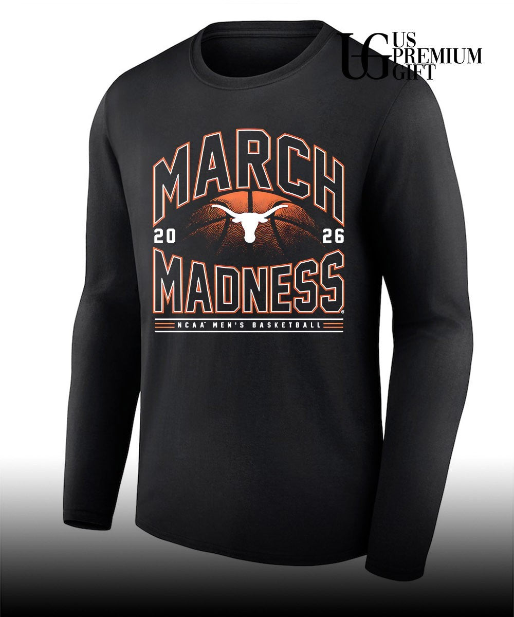 Texas Longhorns Men’s basketball NCAA March Madness 2026 shirt