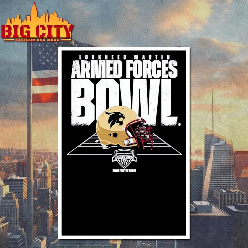 Texas State Bobcats 2026 Armed Forces Bowl helmet Shirt