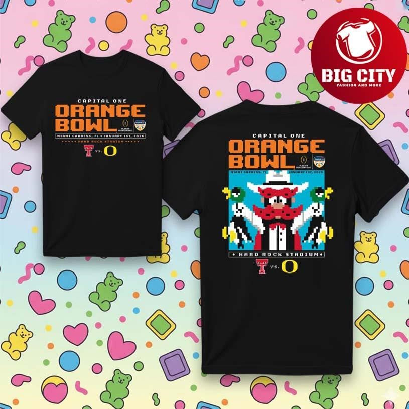 Texas Tech 2025 Orange Bowl Duck Hunt Two Sided Shirt