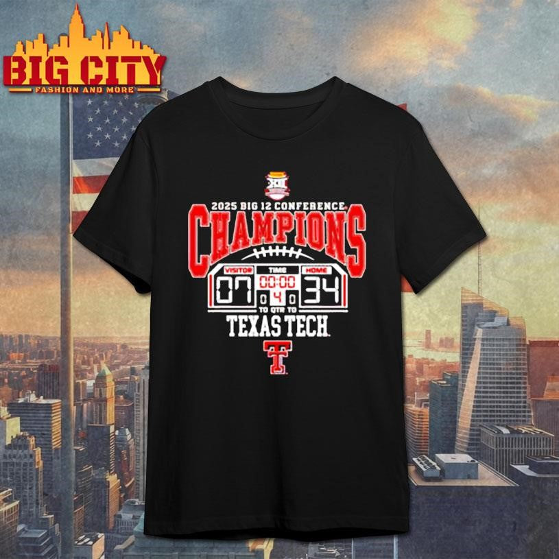 Texas Tech Red Raiders 2025 Big 12 Championship shirt