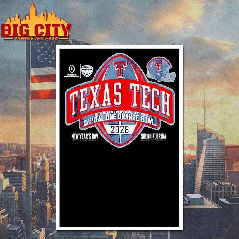 Texas Tech Red Raiders Orange Bowl 2025-26 CFP Quarter shirt