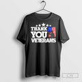 Thank You Veterans 2025 Usa Flag T Shirts