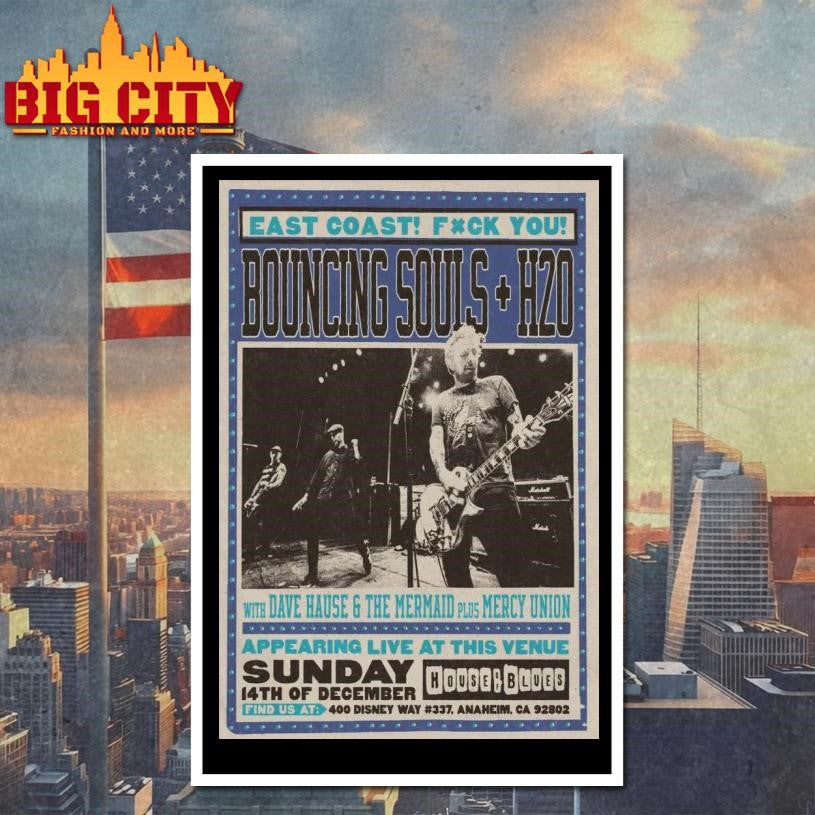 The Bouncing Souls Dec 14 2025 House Of Blues Anaheim CA Poster Shirt