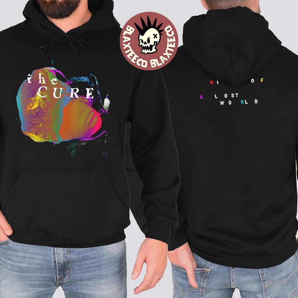 The Cure Mixes Of A Lost World Merch Two Sided Black Hoodie