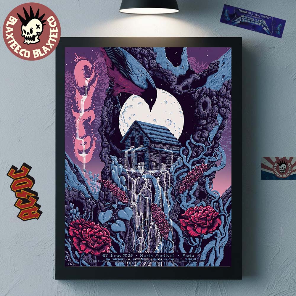The Cure North Festival 2026 Headline Event Poster In Porto Portugal On 7 June 2026 Home Decor Poster Canvas