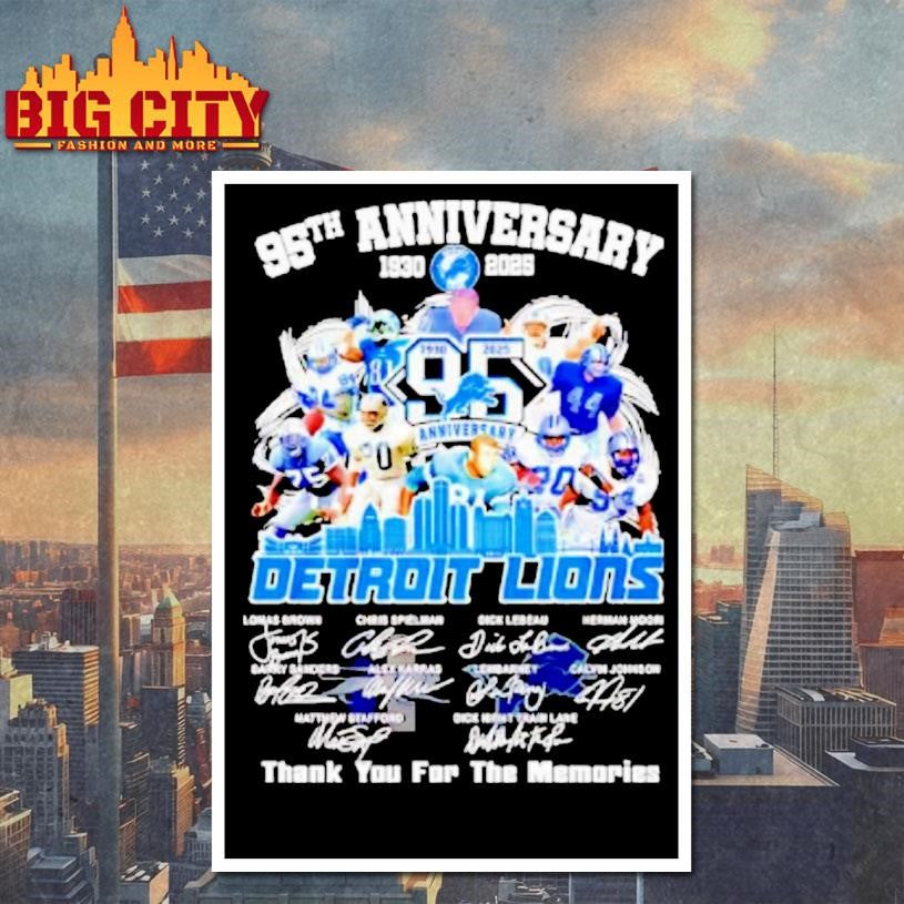 The Detroit Lions 95th Anniversary Shirt
