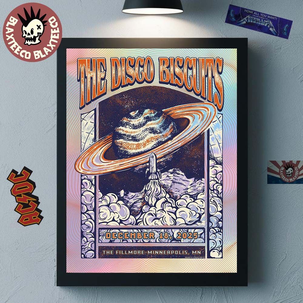 The Disco Biscuits Minneapolis Minnesota 2025 Event Poster At The Fillmore On December 18 2025 Decor Poster Canvas