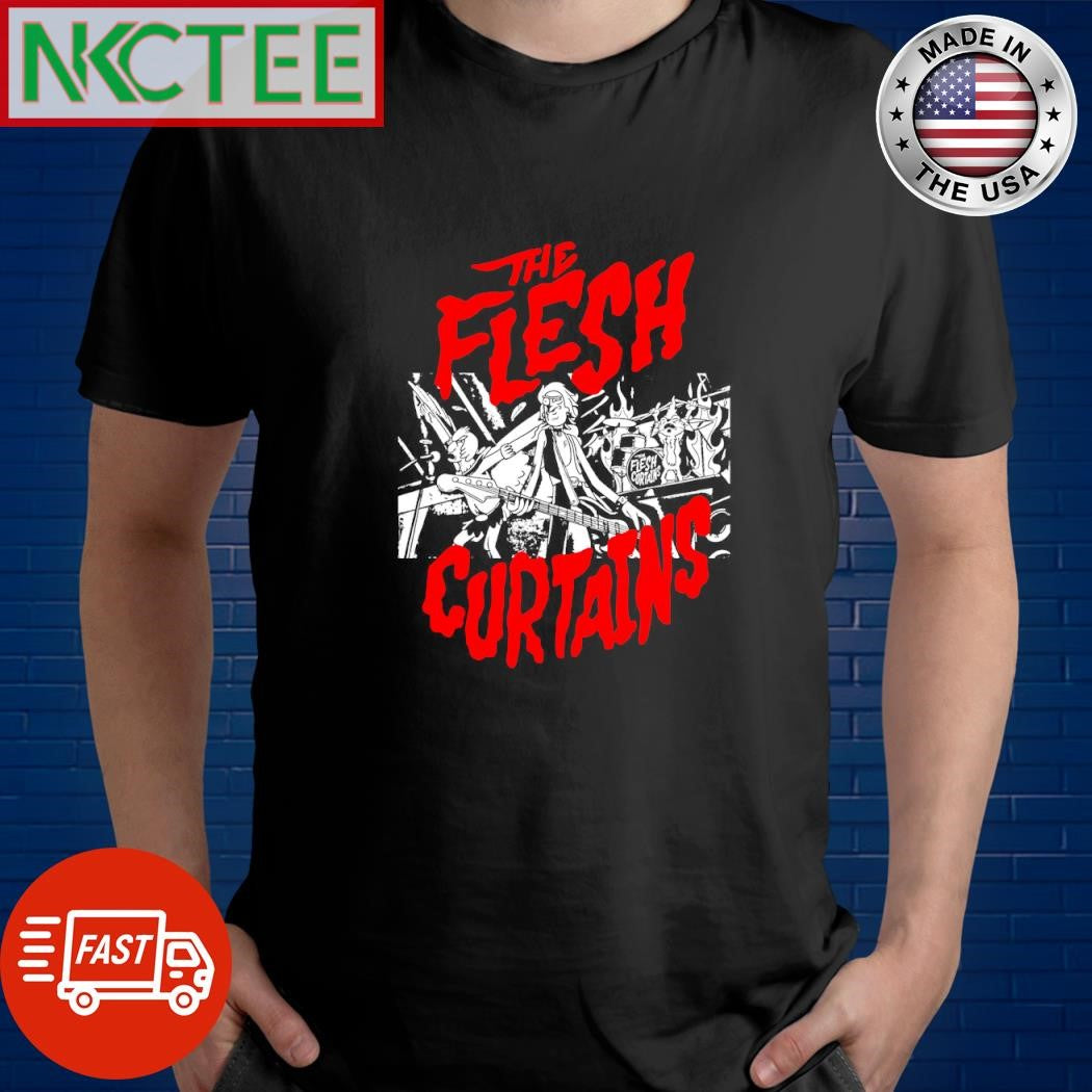 The Flesh Curtains cartoon shirt