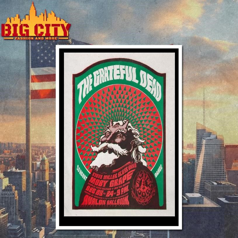 The Grateful Dead Dec 23-24 2025 Avalon Ballroom In San Francisco CA Poster Shirt