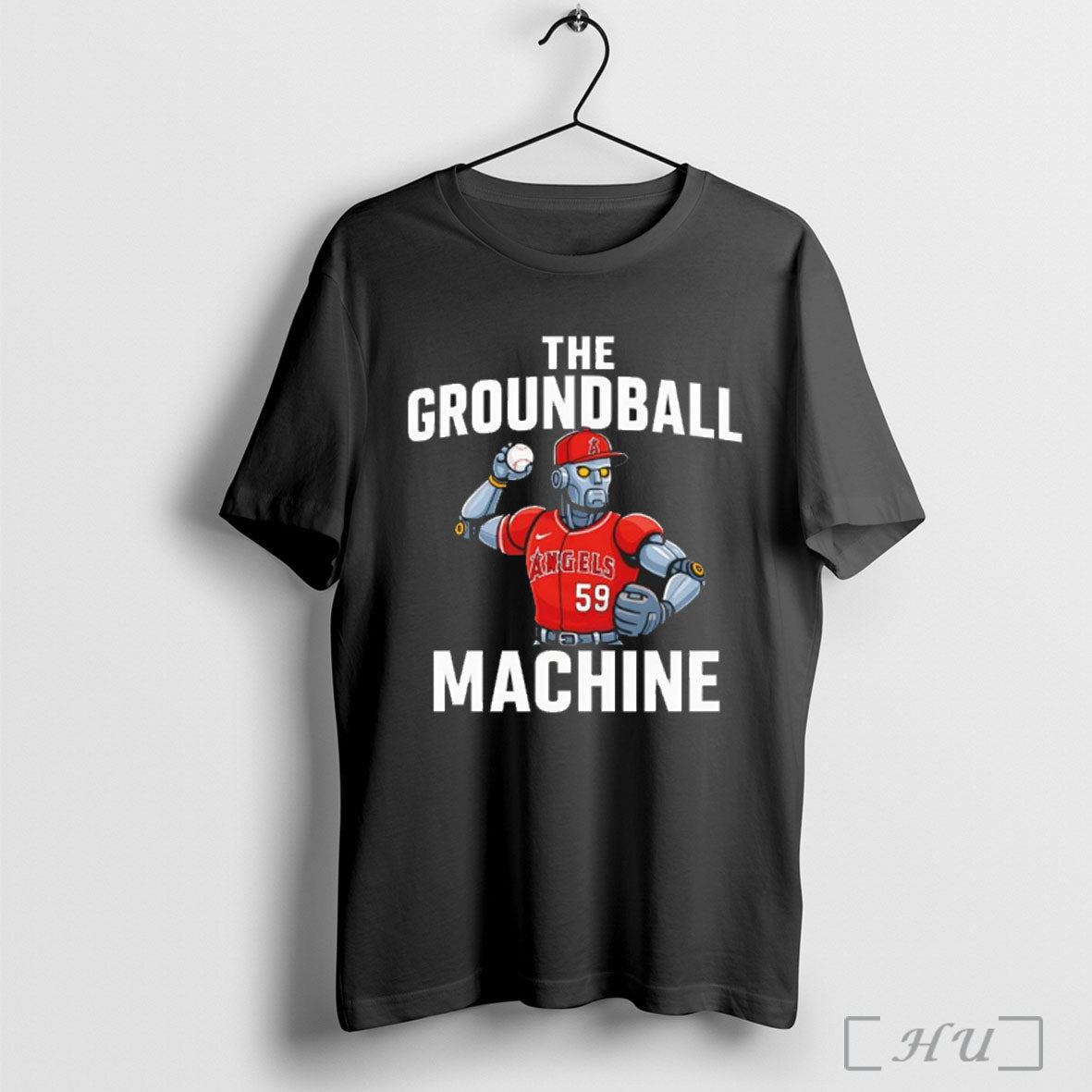 The Groundball Machine Los Angeles Angels T Shirt