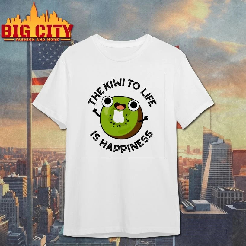 The Kiwi To Life Is Happiness Cute Fruit Pun shirt