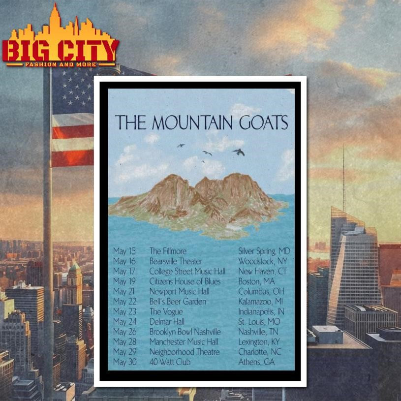 The Mountain Goats May 2026 Shows Poster Shirt