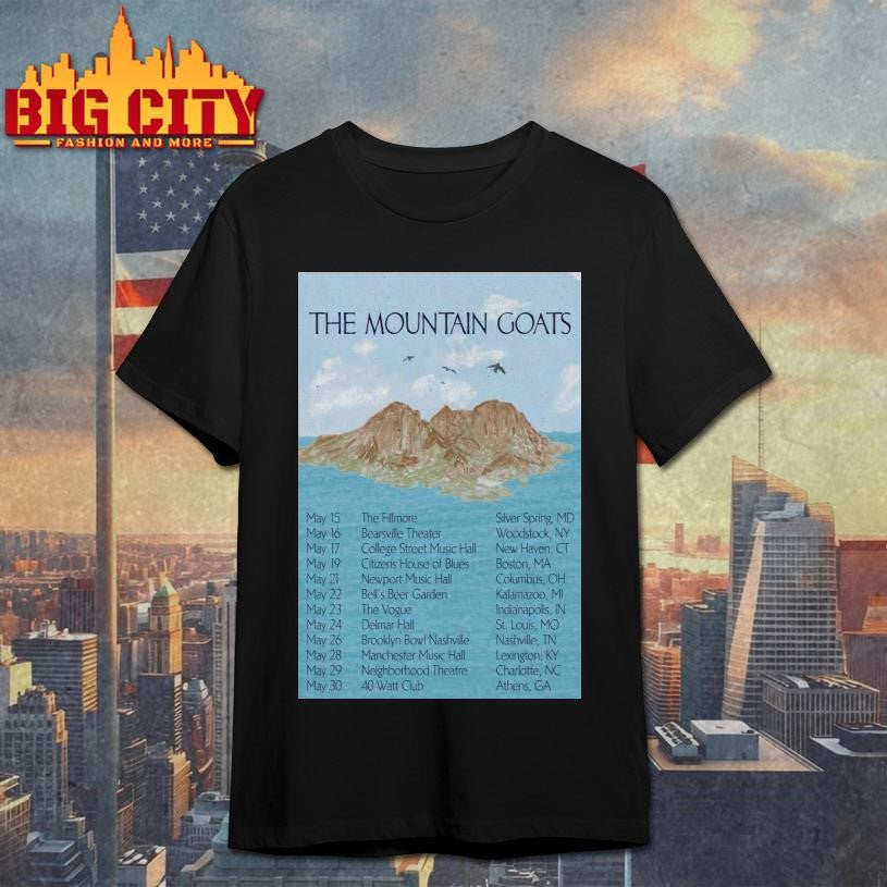 The Mountain Goats May 2026 Shows Poster Shirt