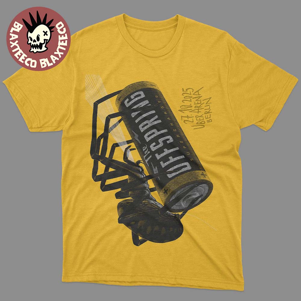 The Offspring Berlin Germany 2025 Tonight Poster At Uber Arena On October 27 2025 T-Shirt