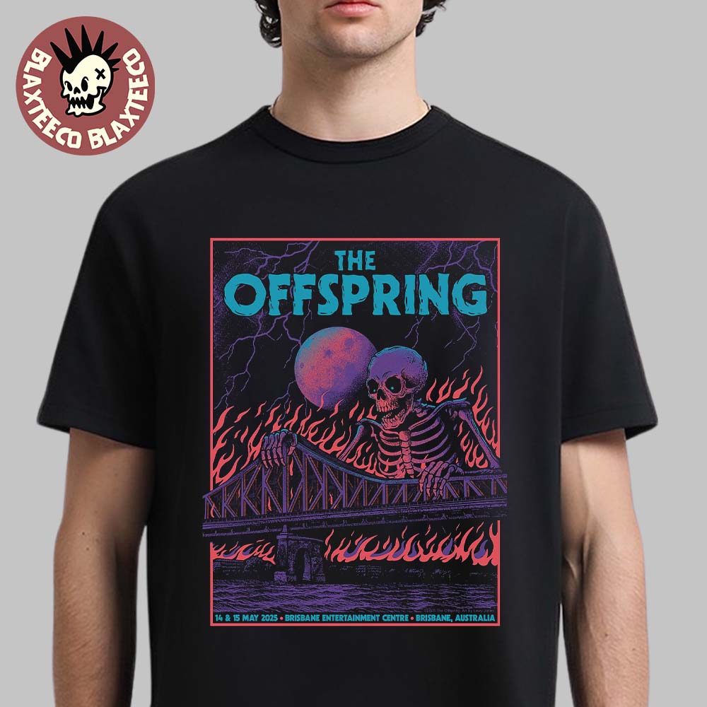 The Offspring Brisbane Australia 2025 Concert Poster At Brisbane Entertainment Centre On May 14 And 15 2025 Unisex T-Shirt