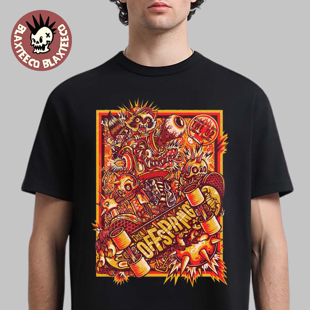 The Offspring London UK 2025 Concert Poster At The O2 On November 14 2025 T-Shirt