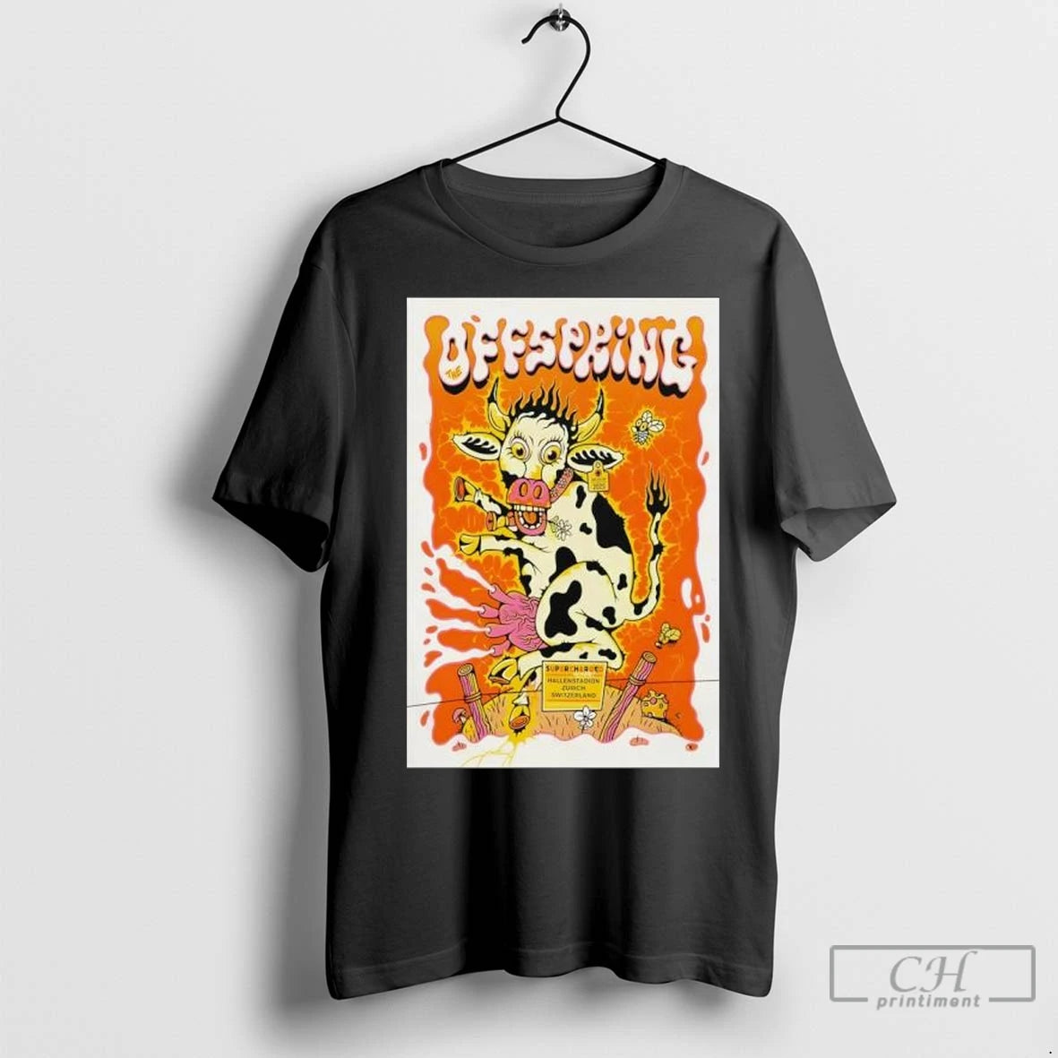 The Offspring Sept 30 2025 Hallenstadion Zurich Cow T Shirts