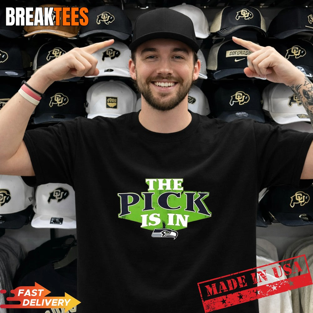 The Pick is in Seattle Seahawks Football T-Shirt