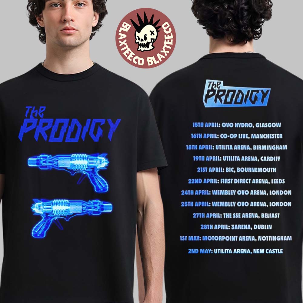 The Prodigy Warriors Dance UK And Ireland Arena Tour 2026 Merch The Electric Guns T-Shirt
