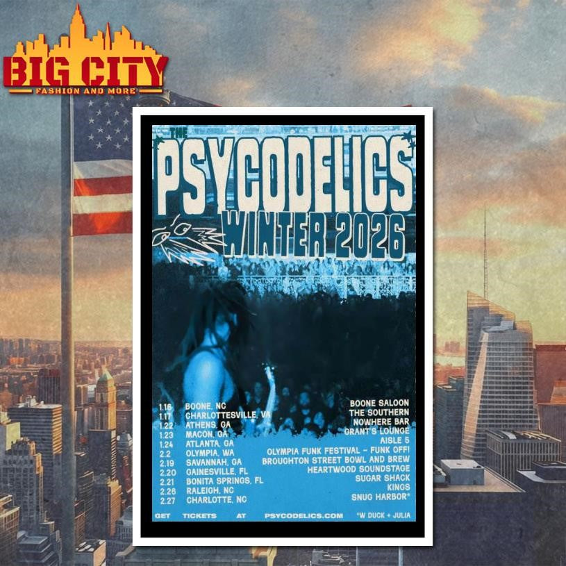 The Psycodelics Winter 2026 Shows Poster shirt