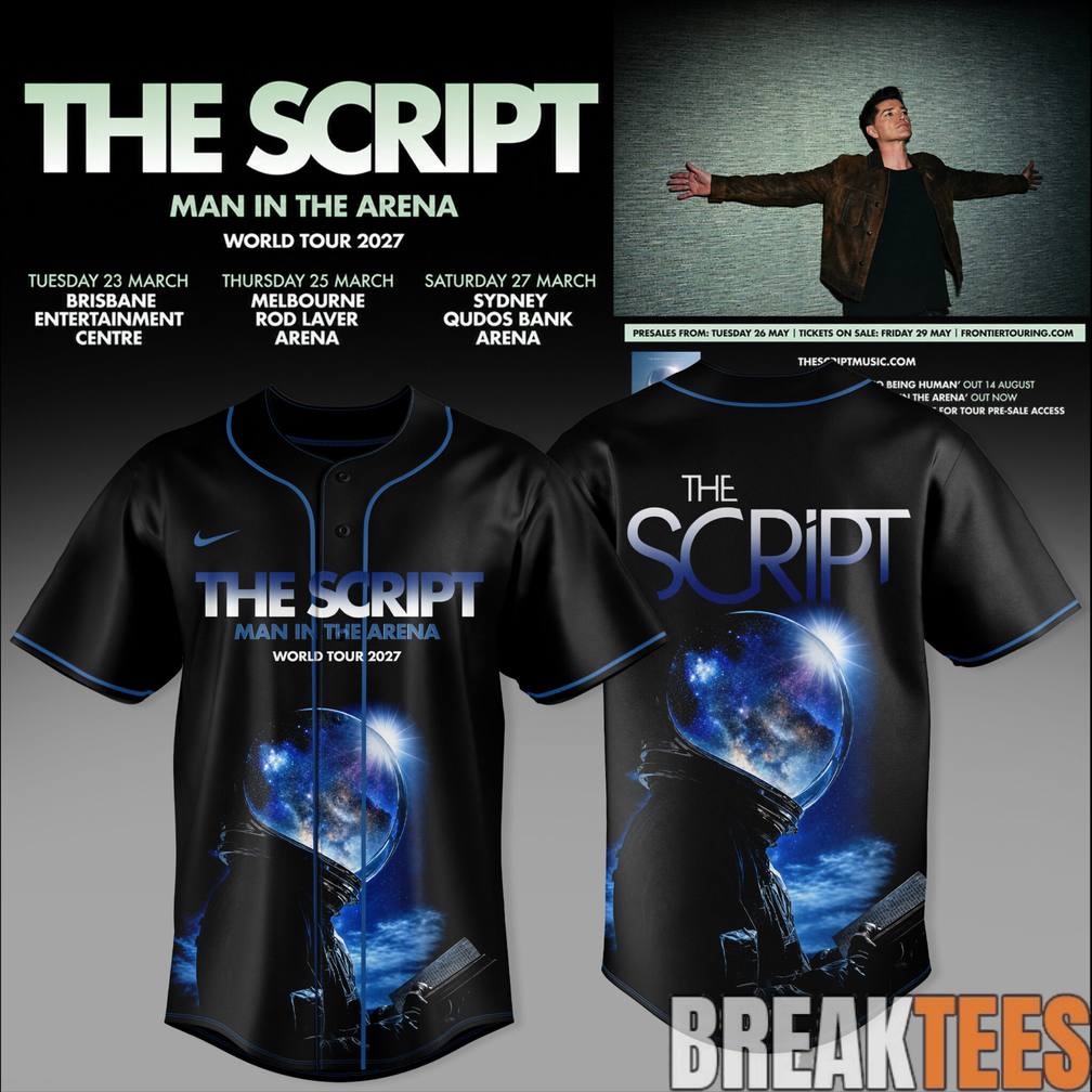 The Script Man In The Arena Tour 2026 Special Baseball Jersey