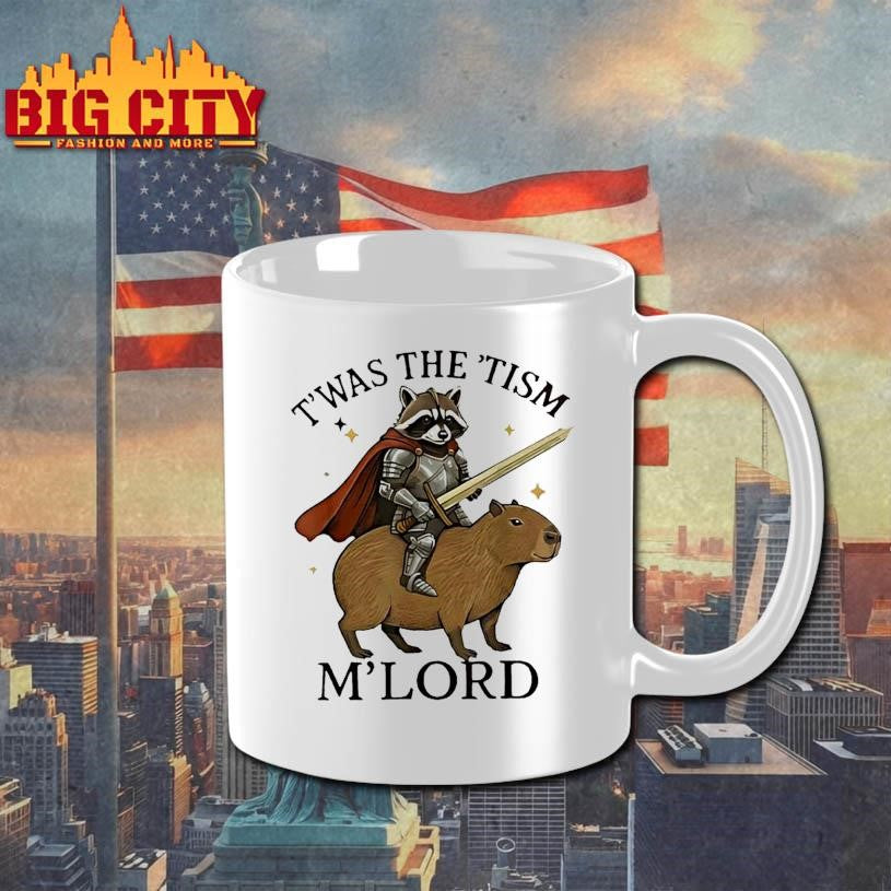 The Tism M Lord Funny Raccoon Vintage Capybara Autism Shirt