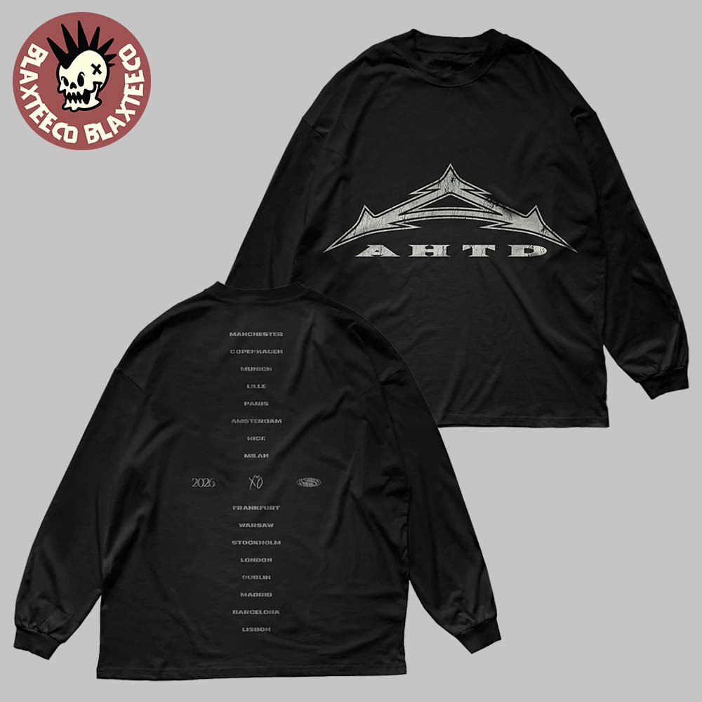 The Weeknd After Hours Til Dawn 2026 Europe And UK Merch Stadium Longsleeve