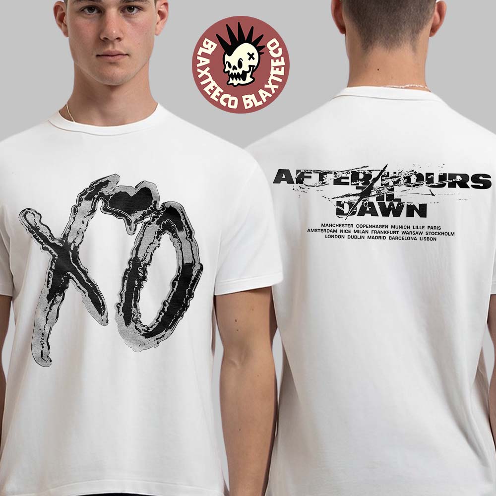 The Weeknd After Hours Til Dawn 2026 Europe And UK Merch XO Stadium T-Shirt