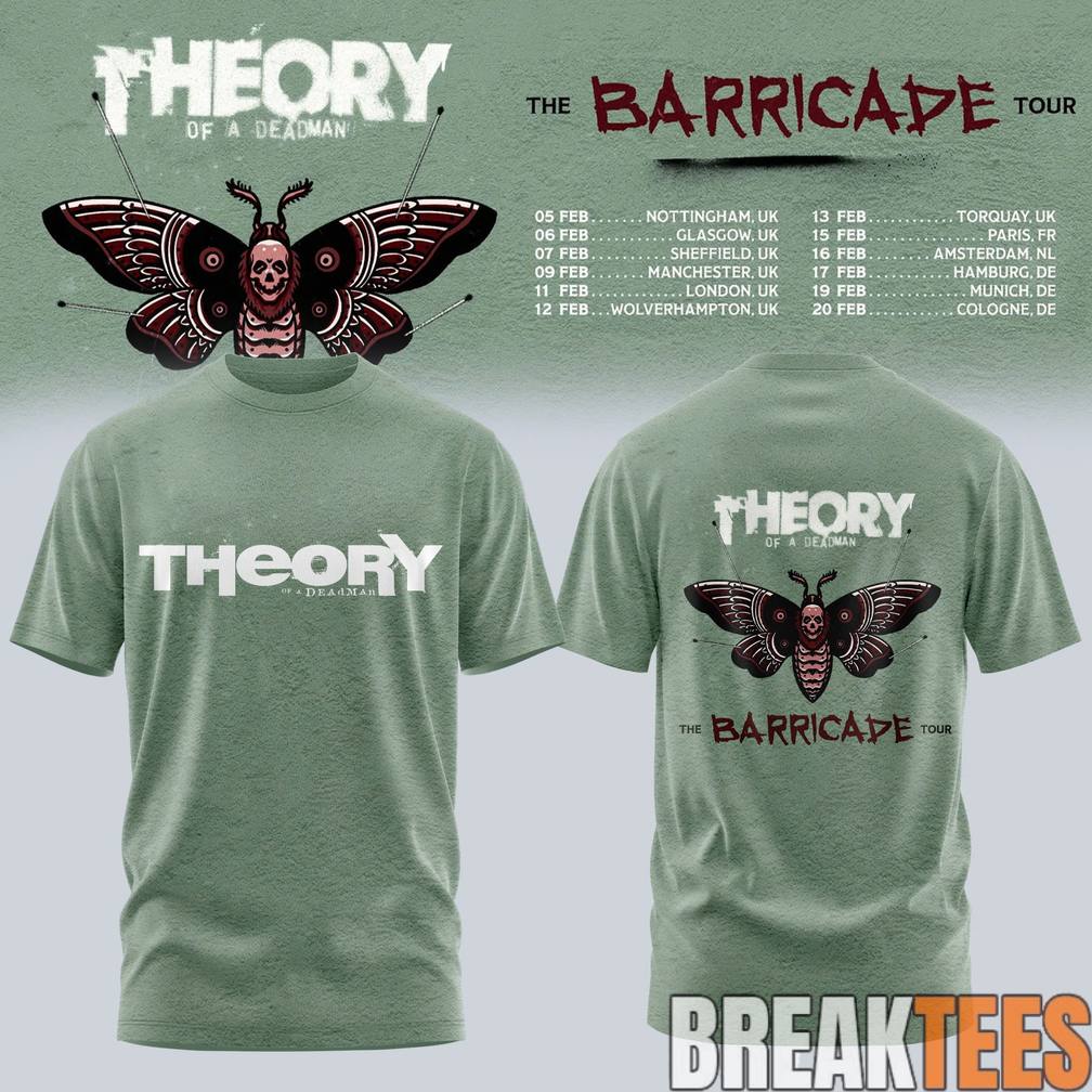 Theory of A Deadman The Barricade Tour 2026 Shirt