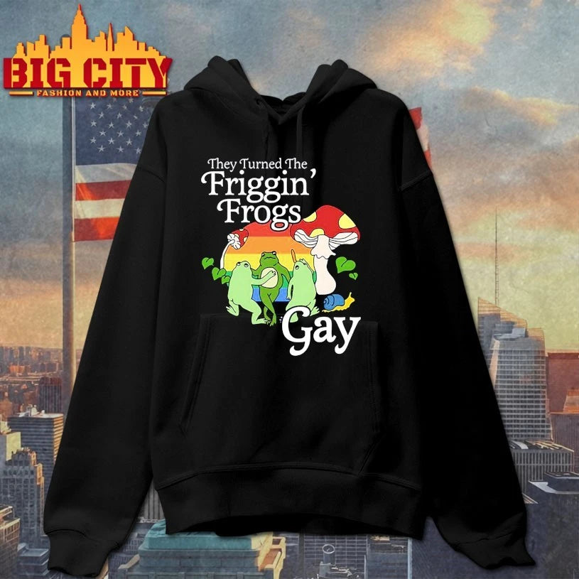 They Turned The Friggin’ Frogs Gay Funny Frog shirt