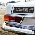 This Tesla Does Not Endorse Musk Car Magnet