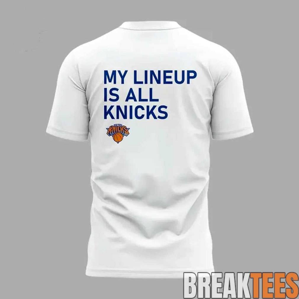 Timothée Chalamet New York Knicks Lineup T-Shirt
