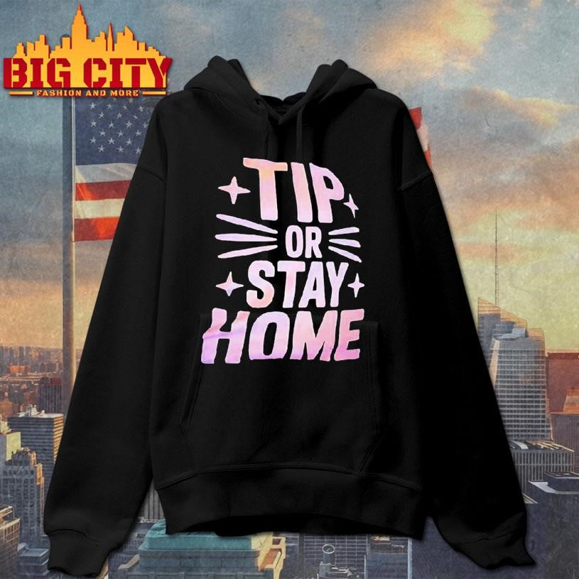 Tip Or Stay Home Cat Graphic Shirt