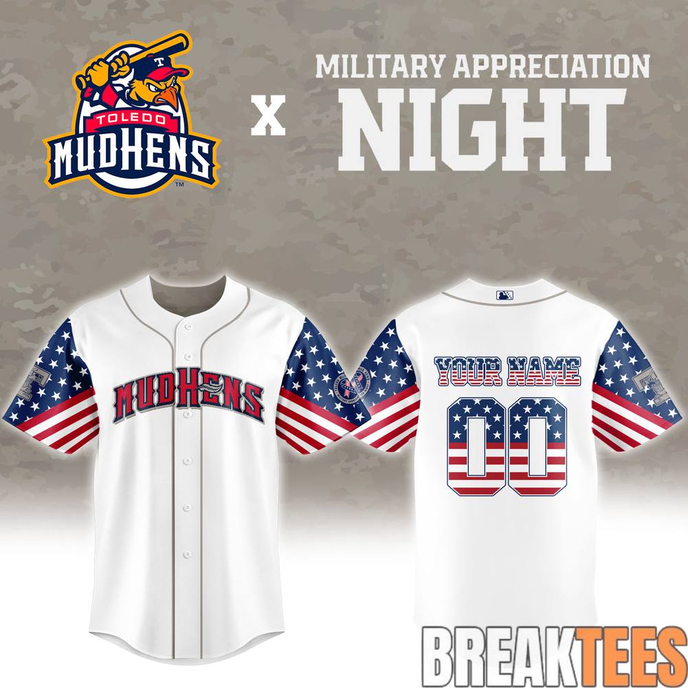 Toledo Mud Hens 2026 Military Appreciation Night Custom Jersey