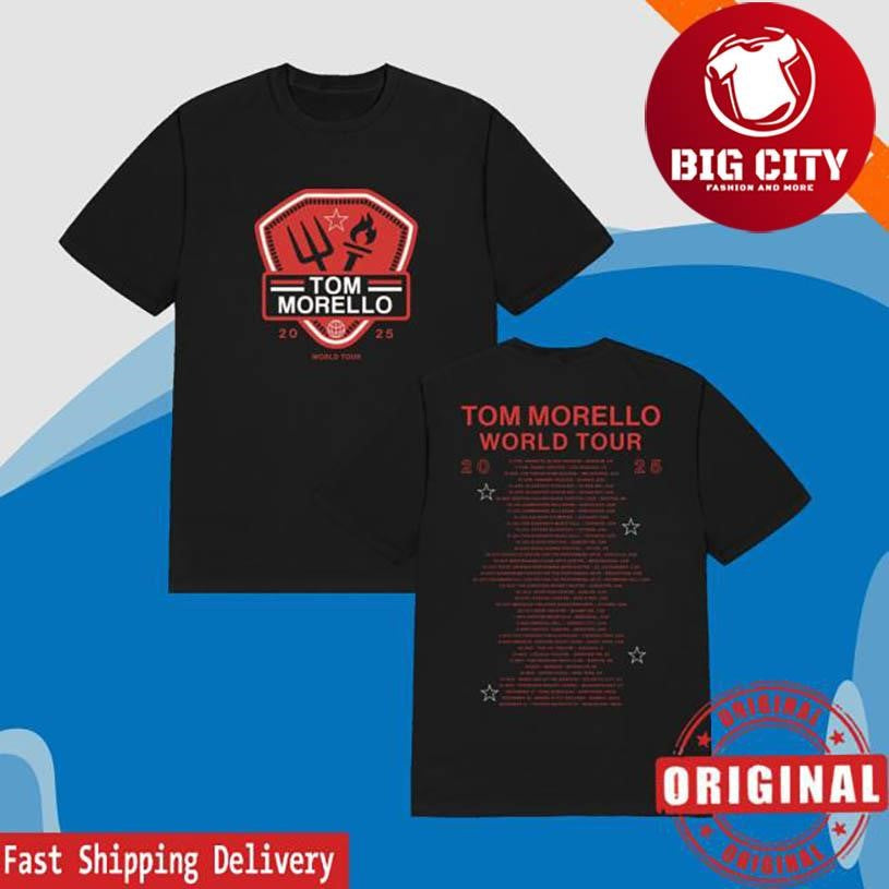Tom Morello 2025 Crest Tour Two Sided Shirt