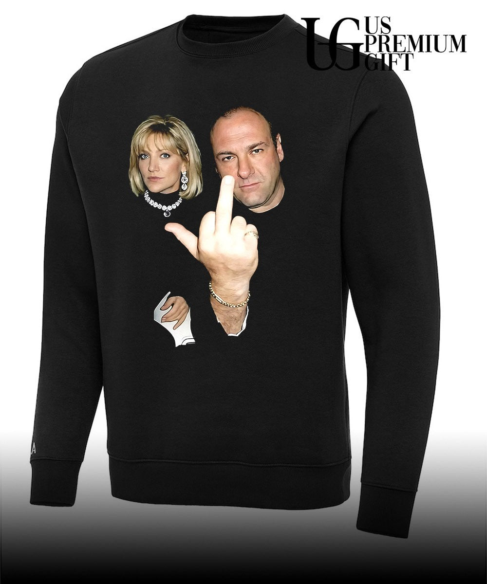 Tony Sopranos and Patti D’Arbanville middle finger shirt