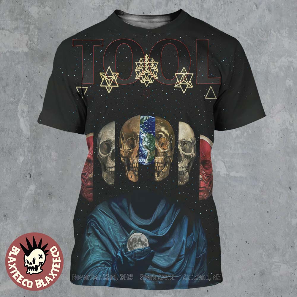 Tool Auckland New Zealand 2025 Night 1 Poster At Spark Arena On November 22 2025 All Over Print Shirt