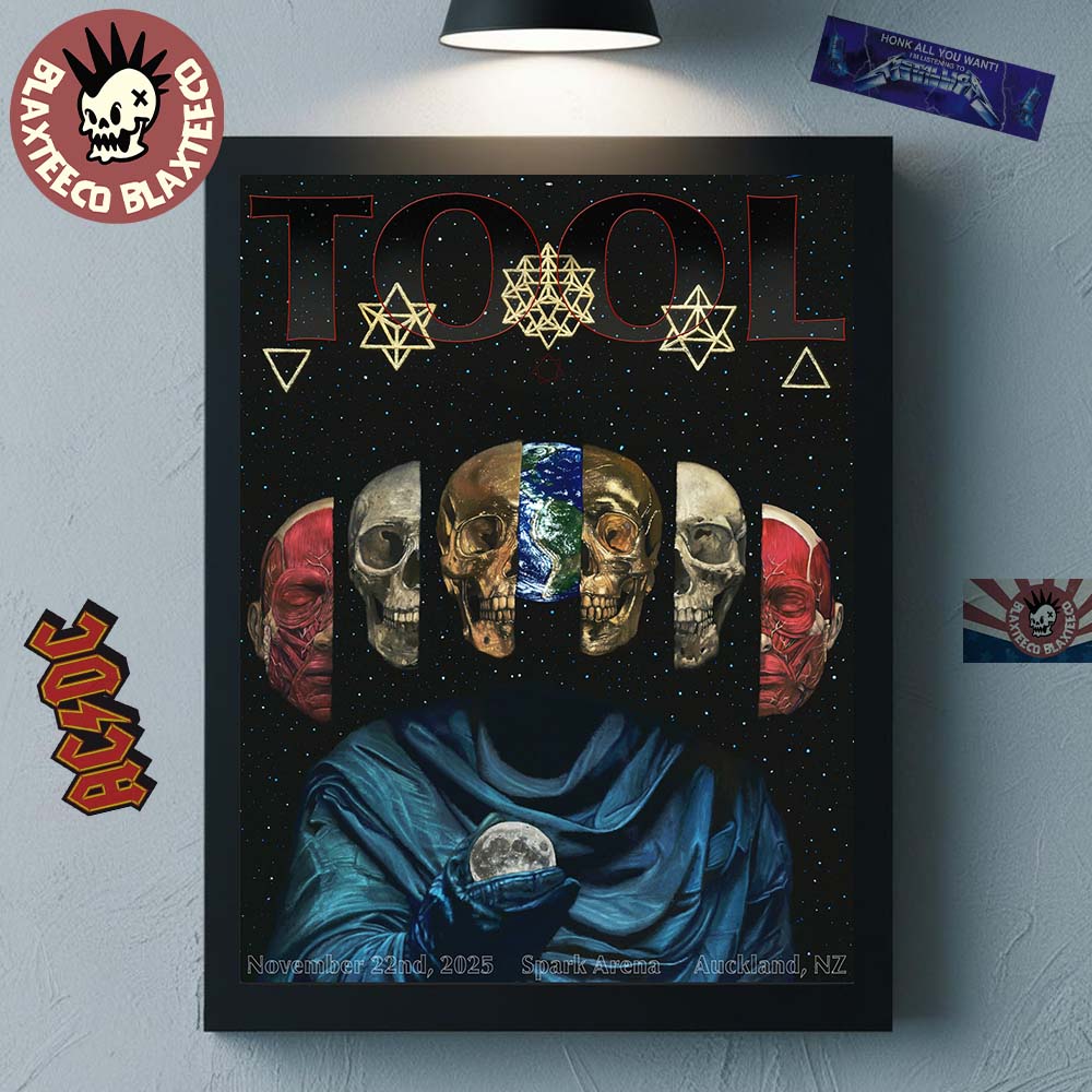 Tool Auckland New Zealand 2025 Night 1 Poster At Spark Arena On November 22 2025 Home Decor Poster Canvas