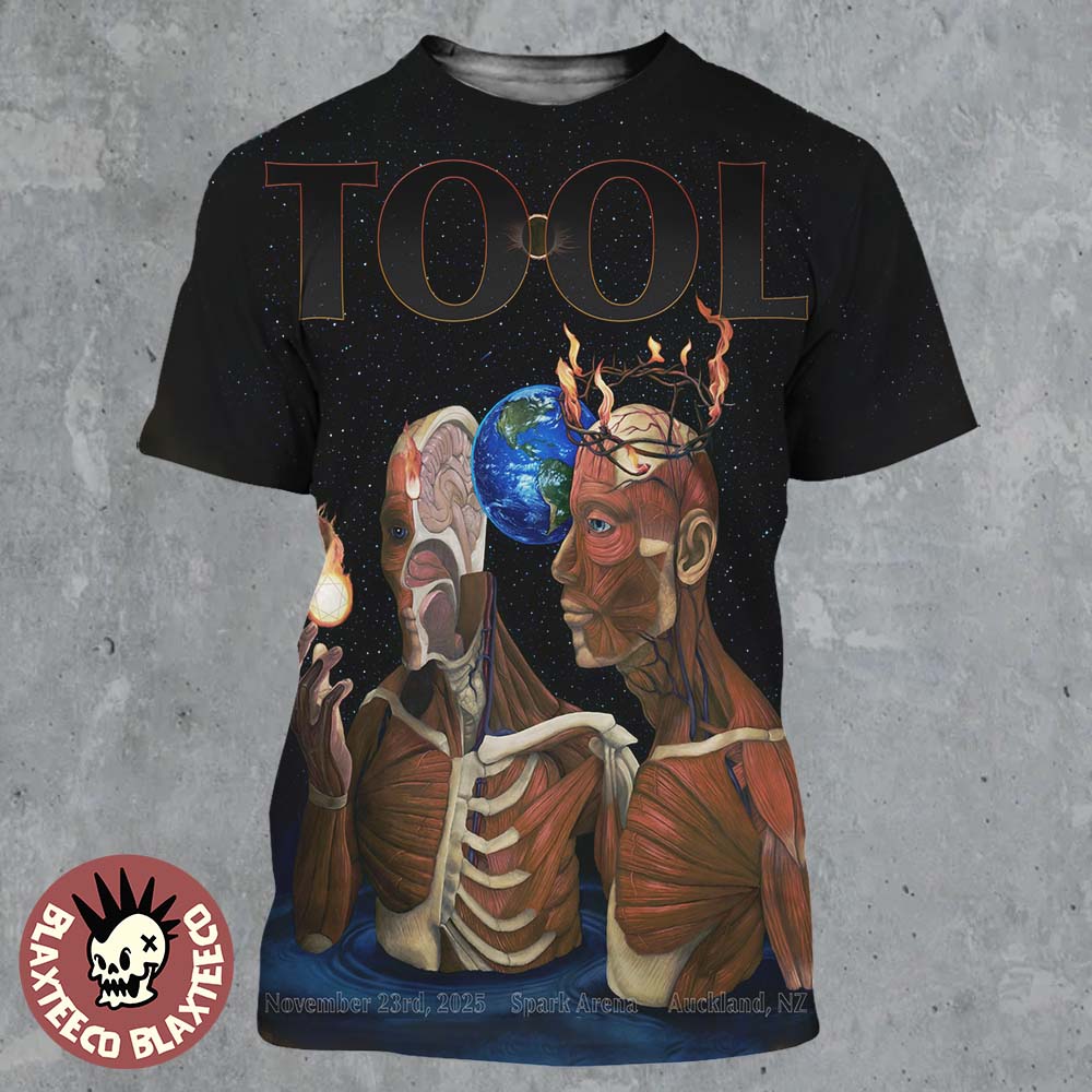 Tool Auckland New Zealand 2025 Night 2 Poster At Spark Arena On November 23 2025 All Over Print Shirt
